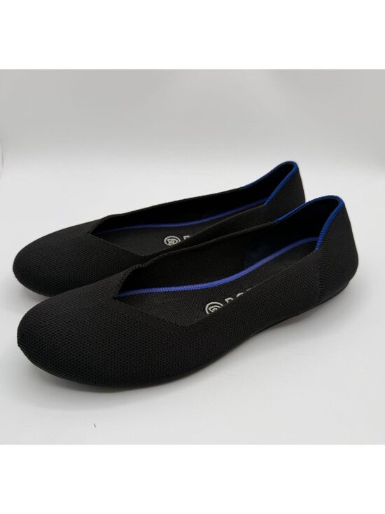 Rothy's Shoes - Rothy's The Flats Round Toe Ballet Flats Black Women Size 8.5 Slip On Comfort